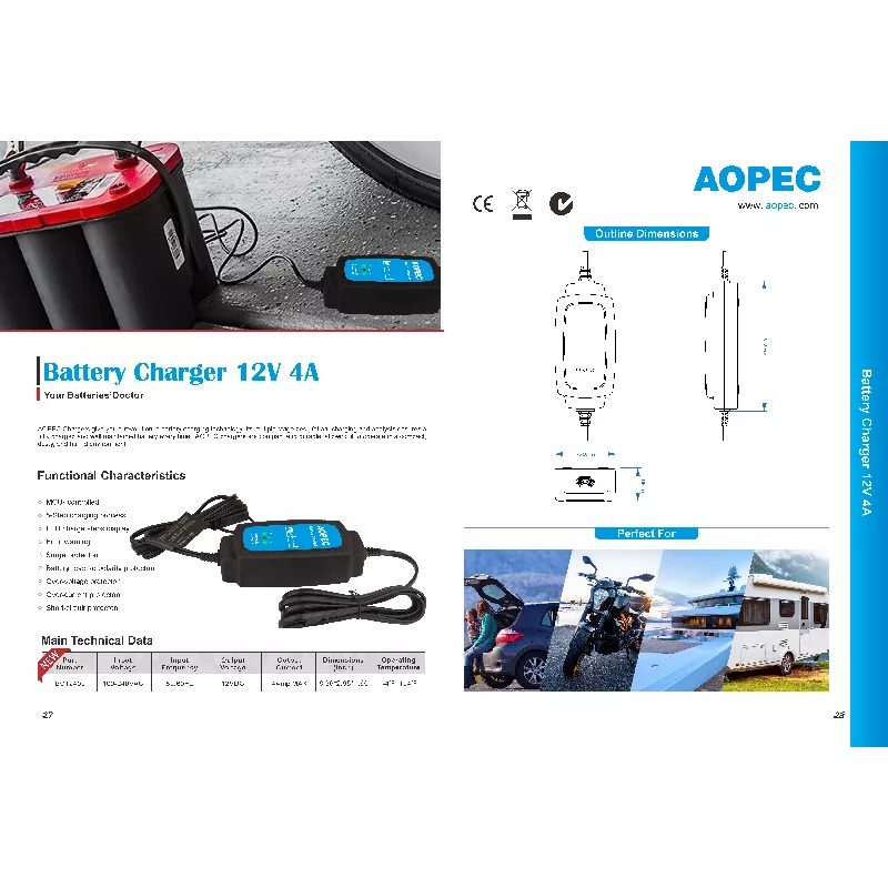 battery charger 12v 4a